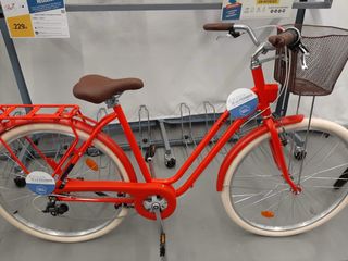 Bicicleta de paseo roja 5 velocidades