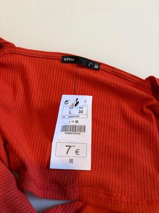 Top Corto Lefties Rojo Talla L