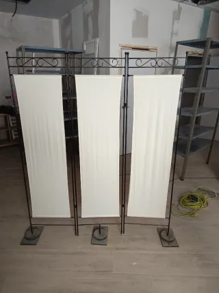 Separador de ambientes con tela