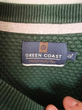 Jersey Green Coast Cuello Redondo Talla L