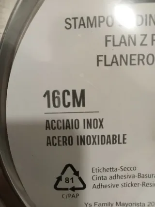 Flanera 16cm Acero Inox con Tapa