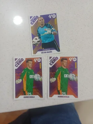 Cromos M.Cero Valdés y Agirrezabala 4 e. Cada uno