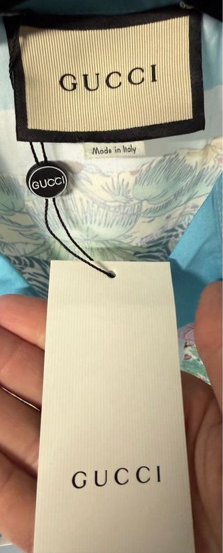 Camisa Gucci Estampada Tigres y Flores