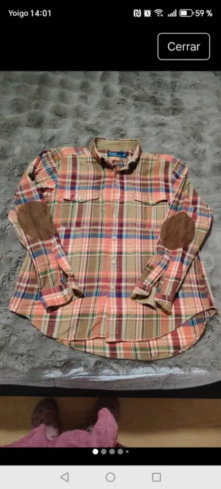 Camisa Ralph Lauren cuadros parche codos
