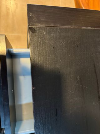 Cajonera IKEA Negra Mate