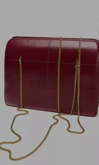 Bolso de hombro de piel Zara