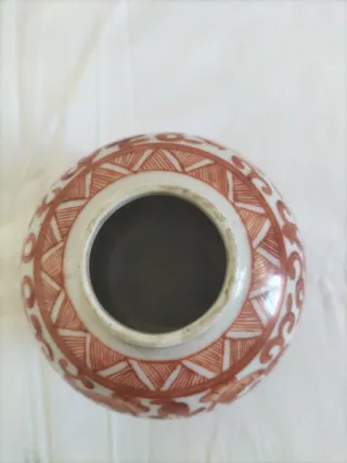 Jarrón chino antiguo porcelana