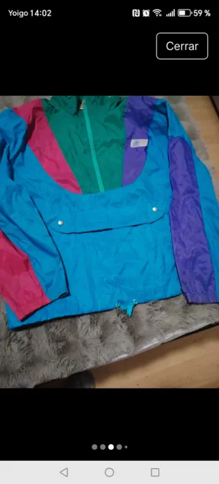 Cortavientos Luanvi Retro Vintage Talla XL