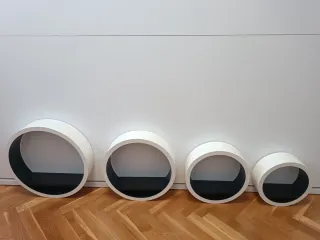 Juego 4 Estanterías Circulares Pared