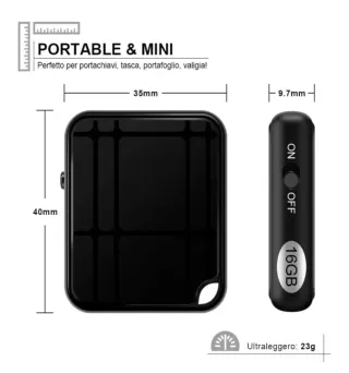 Registratore Vocale Portatile