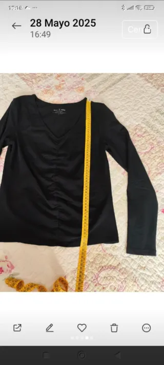 Camiseta negra manga larga ese O ese