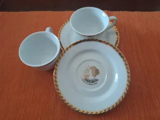 Tazze da cioccolata Caffarel in porcellana