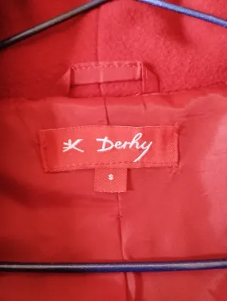 Abrigo vintage Derhy rojo carmín - Estilo Retro