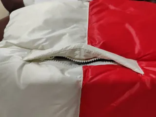 Anorak acolchado tricolor Mango Talla M