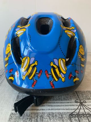 Casco bici infantil abejas azul