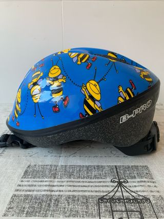 Casco bici infantil abejas azul