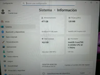 Portátil HP EliteBook 840 G5 Plata
