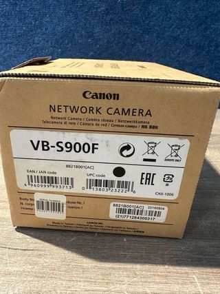 Cámara mini IP tipo caja Canon VBS900F Full HD
