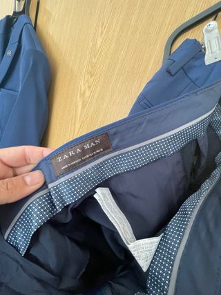 Traje Zara Hombre Azul