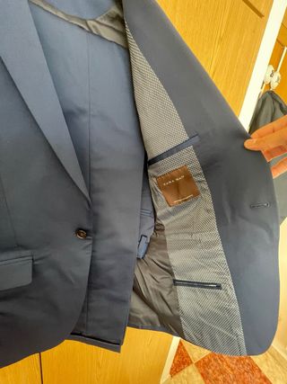 Traje Zara Hombre Azul