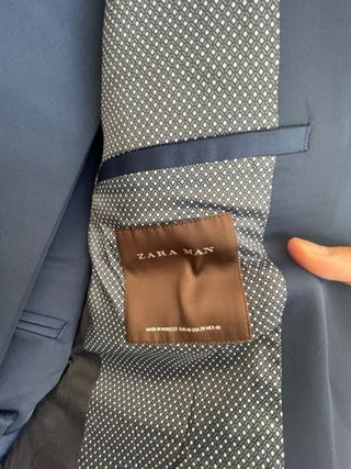 Traje Zara Hombre Azul