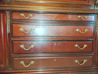 Mueble bar y vitrina antiguo madera