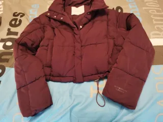 Anorak Chica Bershka Morado Talla S.