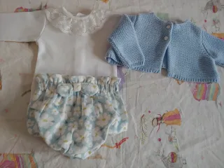 Conjunto 3 piezas 0-1 mes bebe o reborn