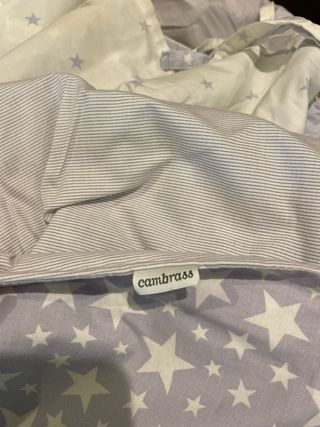 Ropa de cuna estrellas: funda, protector y sábana