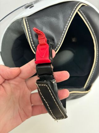 Casco Jet NZI - Talla M - Blanco y negro