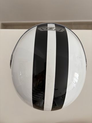 Casco Jet NZI - Talla M - Blanco y negro
