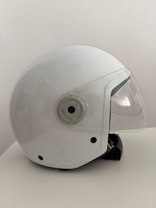 Casco Jet NZI - Talla M - Blanco y negro