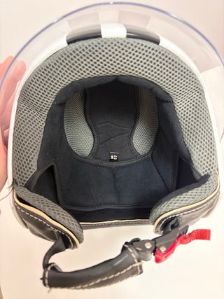 Casco Jet NZI - Talla M - Blanco y negro