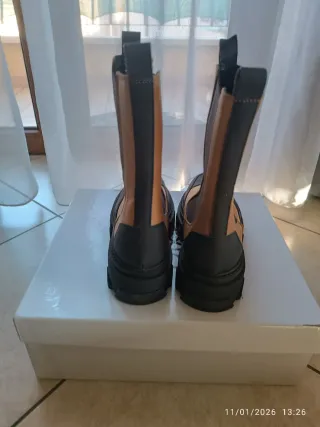 Stivaletti Dixie n.36 marrone/nero