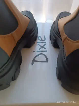 Stivaletti Dixie n.36 marrone/nero