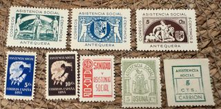 Lote Sellos Asistencia Social guerra civil