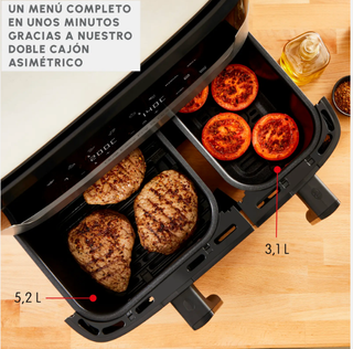 Freidora Doble Easy Fry & Grill Moulinex