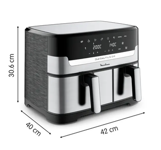 Freidora Doble Easy Fry & Grill Moulinex