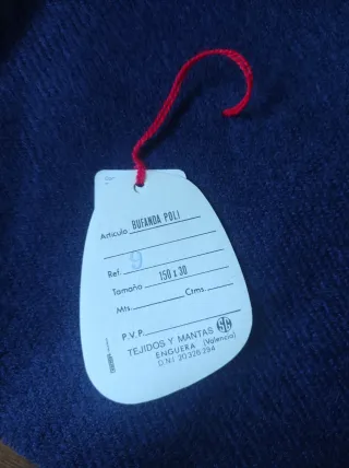 Bufanda azul Courtaulds nueva con etiqueta