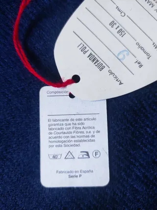 Bufanda azul Courtaulds nueva con etiqueta