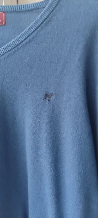 Jersey Azul Marino Cuello Pico