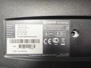 Monitor Packard Bell Viseo 191 DXL