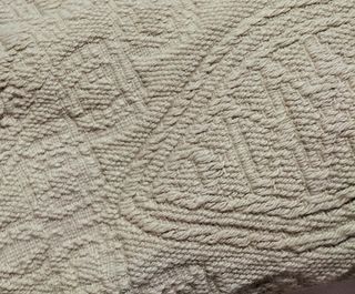 Cortinas de lino tostado.