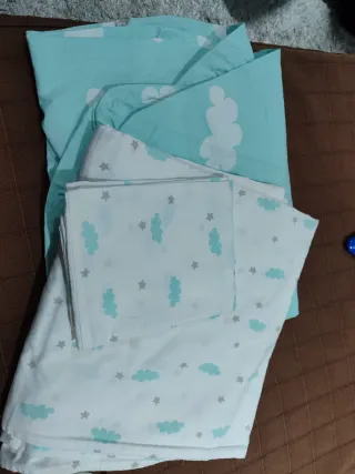 Funda nórdica cuna,con bajera y almohada