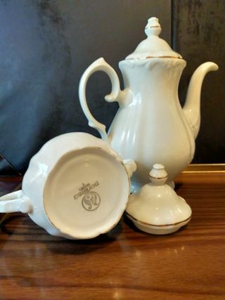 Set Café Vintage Pontesa Porcelana Dorado