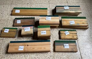 Racletas p/Serigrafía.  Sueltas o Lote disponible