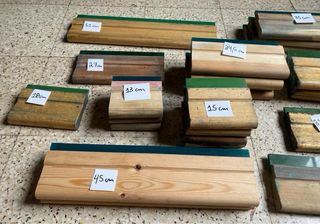 Racletas p/Serigrafía.  Sueltas o Lote disponible