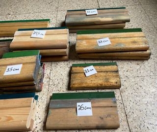 Racletas p/Serigrafía.  Sueltas o Lote disponible