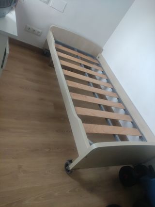 Cama individual con somier