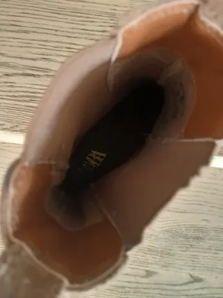 Botines beige/marrón